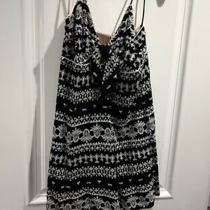 Alice + Olivia Black and White Mini Dress